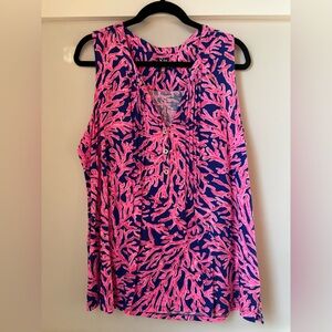Lilly Pulitzer Essie Top Did You Catch That Women’s XL